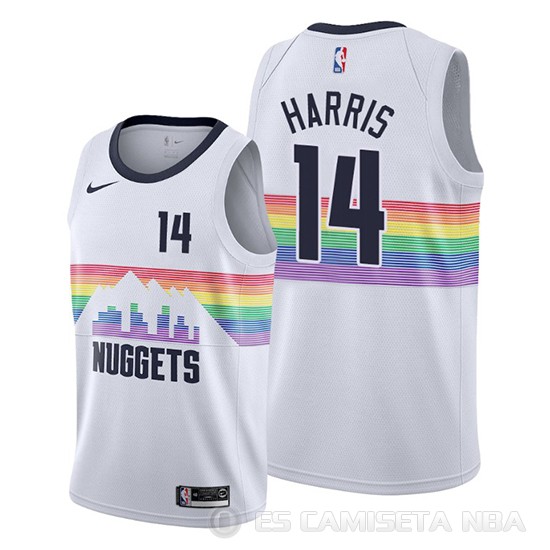 Camiseta Gary Harris #14 Denver Nuggets Ciudad Edition Blanco - Haga un click en la imagen para cerrar